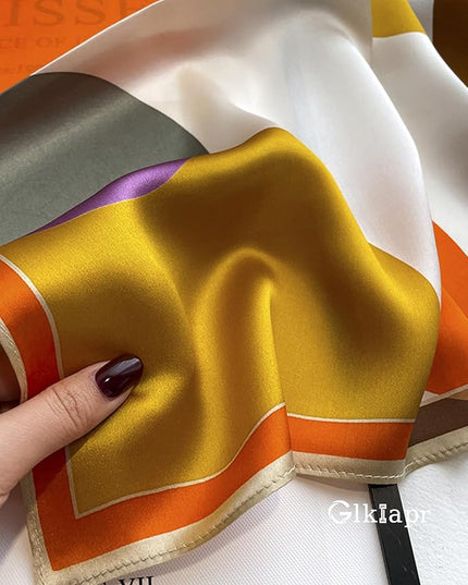 Satin Bandana Headscarf for Women Silky Hair Scarves for Fashion Lightweight
