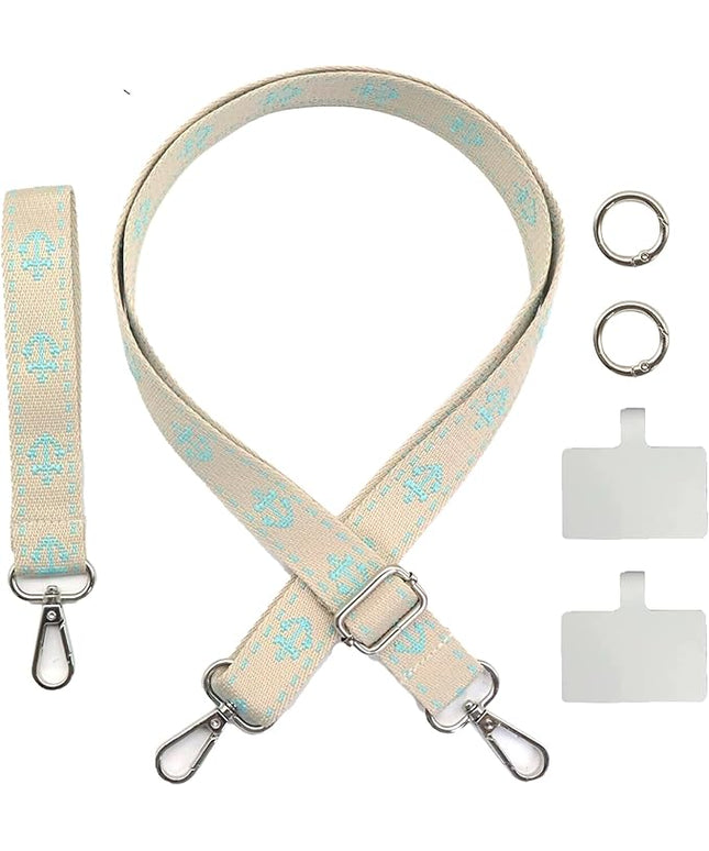 Adjustable 1" Width Phone Crossbody Lanyard and Wristlet Strap - Gift For The Lover In Your Life