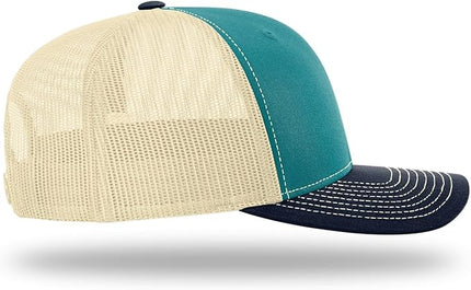 Richardson 112 Trucker Hat - Premium Adjustable Snapback Hat - Structured Six Panel Richardson Blank Caps