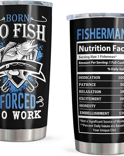 Fishing Gifts for Men, Unique Fishing Gifts for Dad/Grandpa/Boys, Gift for Fisherman, Dad/Papa Fisherman Present, Birthday Present for Mens Who Love to Fish Tumbler 20oz
