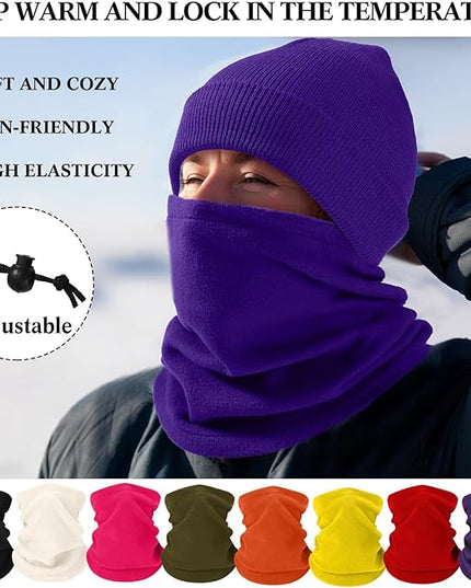 Yunsailing 48Pcs Bulk Winter Beanie Hat Scarf Gloves Winter Set for Men Women Knit Beanies Homeless Care Package Supplies