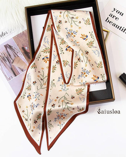 Purse Scarf For Handbags Head Scarves For Women's Hair Bags Scarfs Long Skinny Scarves Fashion Silky