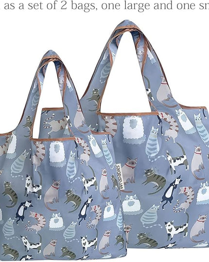 allydrew Large Foldable Tote Nylon Reusable Grocery Bags