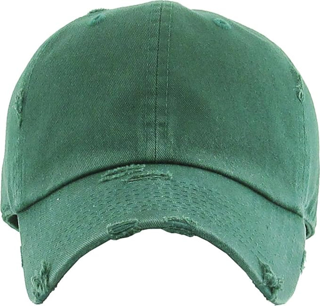 KBETHOS Vintage Washed Distressed Cotton Dad Hat Baseball Cap Adjustable Polo Trucker Unisex Style Headwear