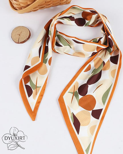 Head Scarf Purse Handle Neck Satin Hair Scarfs For Bag Lightweight Silky Long Thin Women's Fashion Scarves 59 * 5.9”