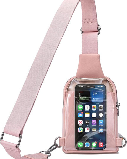 INICAT Sling Bag for Women Touchscreen Small Crossbody Cell Phone Purse Fanny Pack
