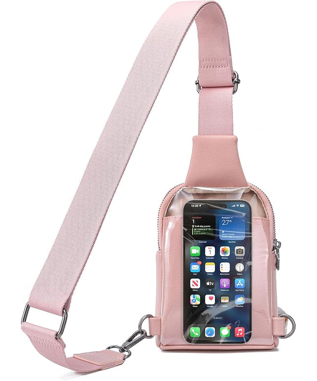 INICAT Sling Bag for Women Touchscreen Small Crossbody Cell Phone Purse Fanny Pack