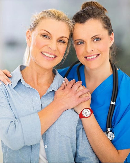 GOLDEN HOUR Waterproof Sports Analog Unisex Watches for Nurse Medical Professionals, Students - Military Time Glowing Easy to Read Dial, Jelly Silicone Strap