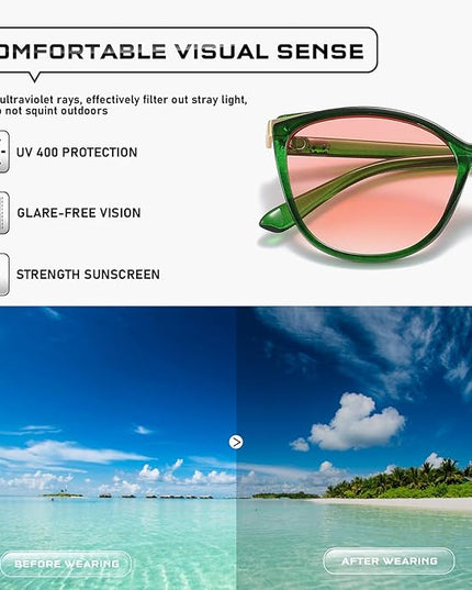 Trendy Cat Eye Sunglasses for Women Fashion Cateye UV400 Protection Glasses CL22017