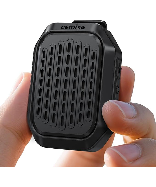 comiso Wearable Bluetooth Speaker- IPX7 Waterproof Updated, 10H Playtime Clip-On Wireless Portable Speaker Built-in Mic for Hands-Free Music/Calls, Work/Outdoor,Running/Cycling