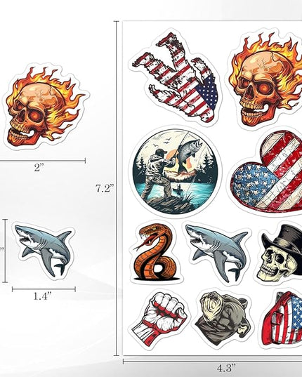 Pack 50 Pcs Hard Hat Stickers for Water Bottles Funny Laptop Luggage Computer Scrapbooking Kids Teens Girls Boys Adults Men Women Waterproof Aesthetic Sticker Small Vinyl Decals
