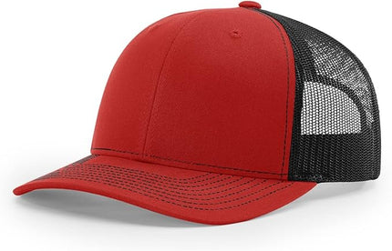 Richardson 112 Trucker Hat - Premium Adjustable Snapback Hat - Structured Six Panel Richardson Blank Caps