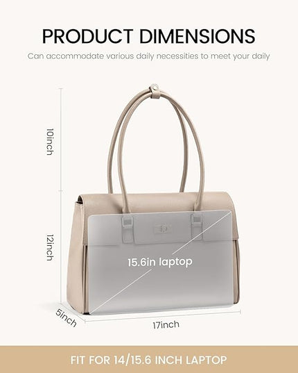 LOVEVOOK Laptop Bag for Women Work Tote Messenger Bag Waterproof Business Office Professional Handbag Shoulder Bag