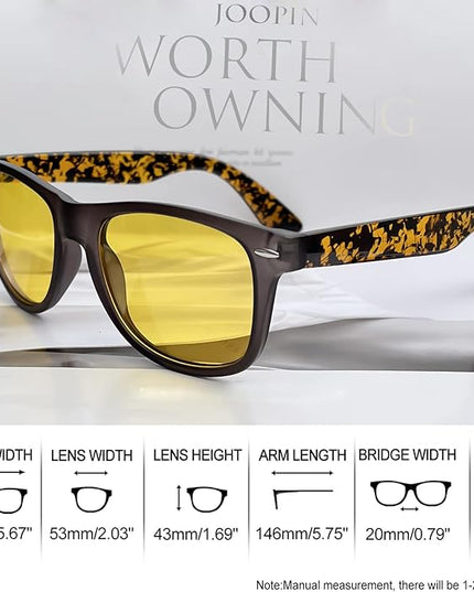 Joopin Square Sunglasses Polarized UV Protection Trendy Designer Sun Glasses Men Women