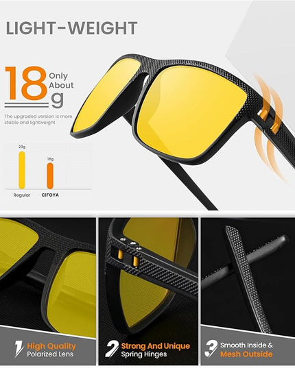 Sunglasses-Men Polarized Mens Sunglasses: Classic Women Sun Glasses UV Protection for Fishing Driving Golf