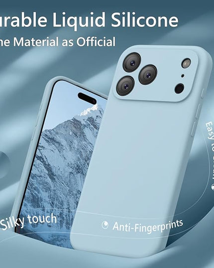 FireNova Magnetic for iPhone 17 Pro Max Case, Compatible with MagSafe, [Integrated Silicone Camera Control Button] [Camera Protection] Anti-Scratch Microfiber Lining Phone Case, 6.9", Sky Blue