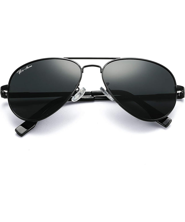 Pro Acme Classic Polarized Aviator Sunglasses 100% UV Protection, 52mm 58mm 63mm