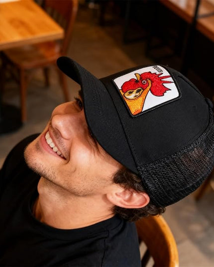Classic Unisex Various Animal Series Embroidery Farm Adjustable Mesh Snapback Trucker Hat