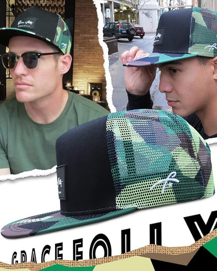Grace Folly Trucker Hat for Men & Women. Snapback Mesh Caps