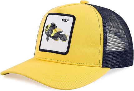 Classic Unisex Various Animal Series Embroidery Farm Adjustable Mesh Snapback Trucker Hat