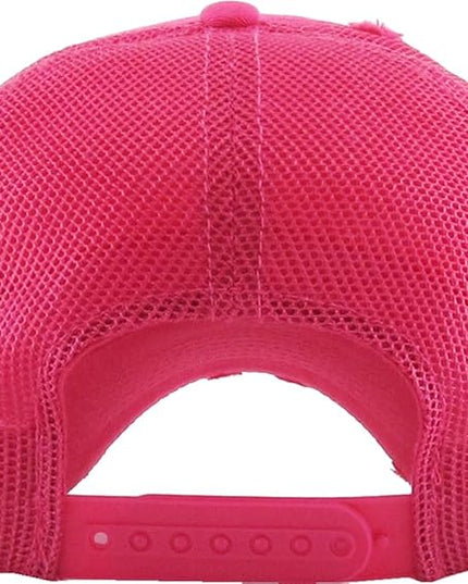 KBETHOS Vintage Washed Distressed Cotton Dad Hat Baseball Cap Adjustable Polo Trucker Unisex Style Headwear
