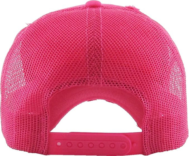 KBETHOS Vintage Washed Distressed Cotton Dad Hat Baseball Cap Adjustable Polo Trucker Unisex Style Headwear