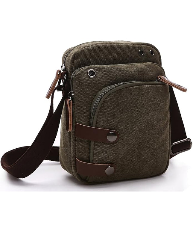 Collsants Mini Crossbody Bags for Women and Men - Small Purses and Handbags - Travel Bag - Canvas Shoulder Purse