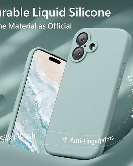 FireNova Magnetic for iPhone 17 Case, Compatible with MagSafe, [Integrated Silicone Camera Control Button] [Camera Protection] Anti-Scratch Microfiber Lining Phone Case, 6.3", Mint Green