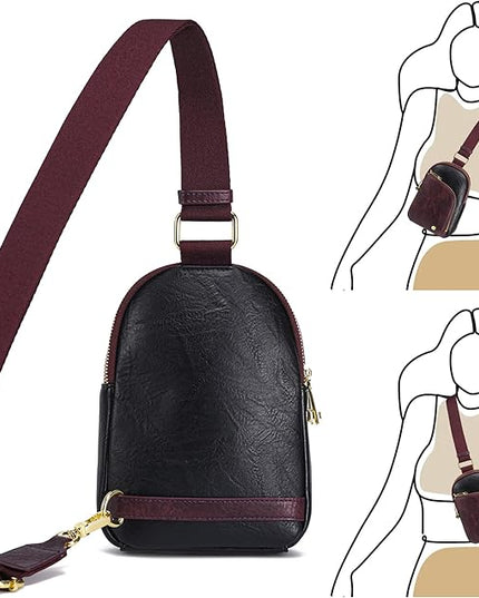 INICAT RFID Blocking Sling Bag Anti Theft Crossbody Bags Women Valentine's Day Gifts Travel Purses Vegan Leather