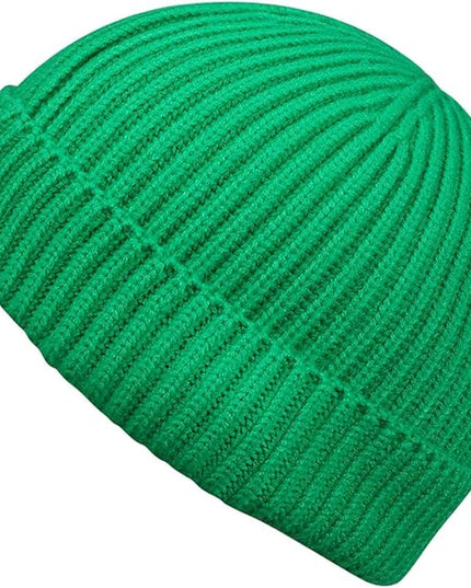 MaxNova Knit Cuff Short Fisherman Beanie for Men Women Warm Hats