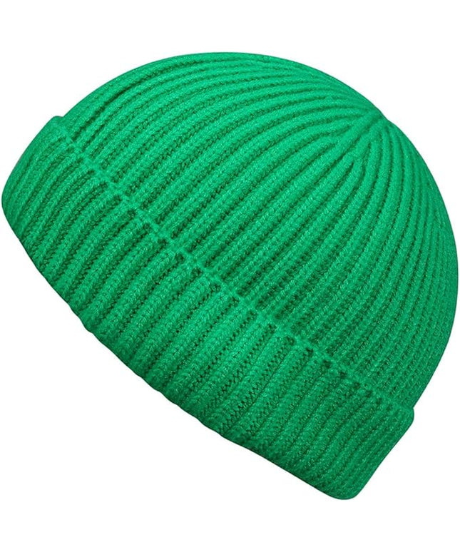 MaxNova Knit Cuff Short Fisherman Beanie for Men Women Warm Hats