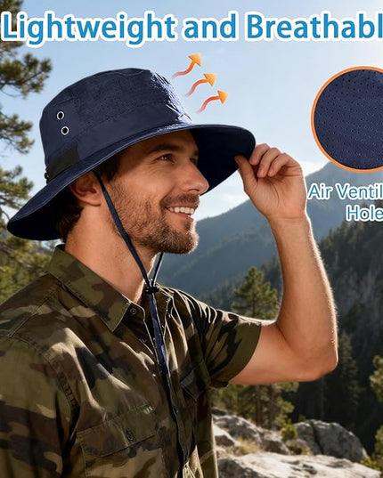 Cooling Sun Bucket Hat for Men Women Fishing Beach Safari Hats for Golf Hiking Hunting Outdoor UPF 50+