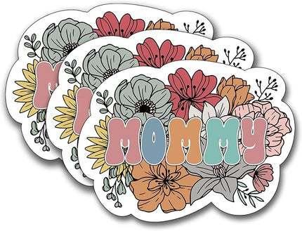 (3Pcs) Mommy Sticker, Decal Gifts Mama, Mom Decorate Books Laptop Phone Water Bottles Kindles Stickers Tumbler Sticker Waterproof Vinyl Decorate Sticker 3" Inch