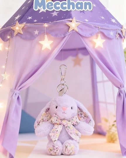Rabbit Keychain for Backpack, Cute Keychain Bag Charms for Women