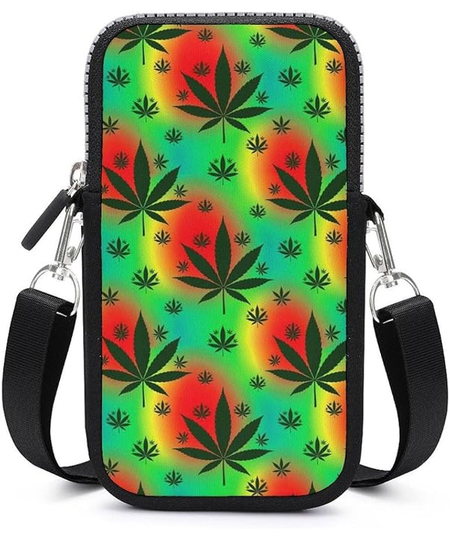 Unisex Small Crossbody Bags, Women Men Portable Adjustable Crossbody Phone Wallet Pouch
