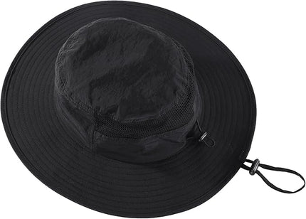 Home Prefer UPF50+ Mens Sun Hat Wide Brim Fishing Hat Womens UV Protection Cap Breathable Mesh Safari Gardening Bucket Hat