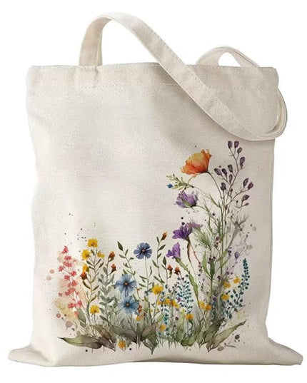 Canvas Tote Bag with Zipper Handles for Women Bridesmaid Birthday Wedding Mother Ladies Shopping Gift Bags