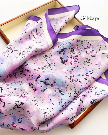 Satin Bandana Headscarf for Women Silky Hair Scarves for Fashion Lightweight