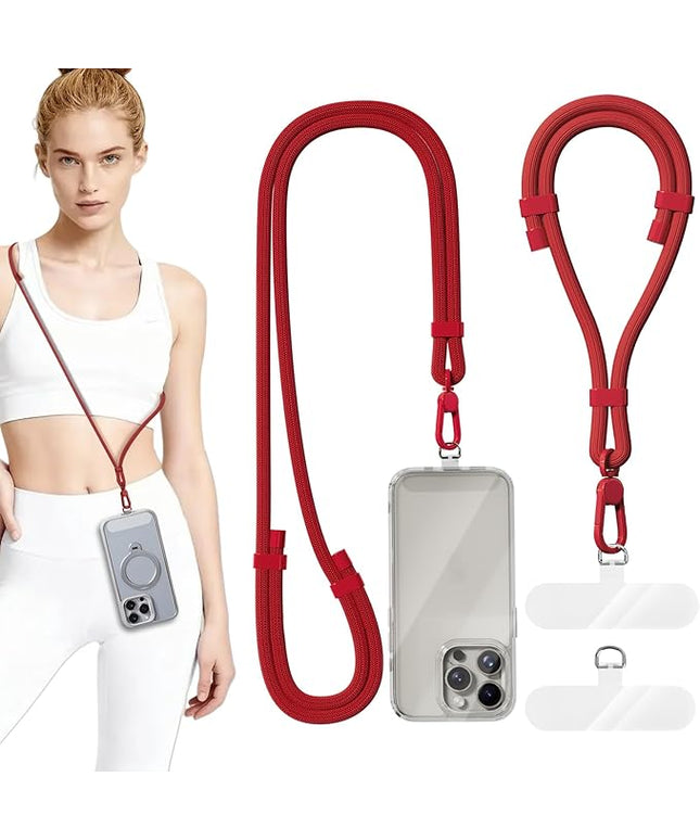 4 Pack Phone Lanyard & Wrist Strap, Cell Phone Lanyard for Around The Neck Adjustable Phone Strap for Most Smartphones