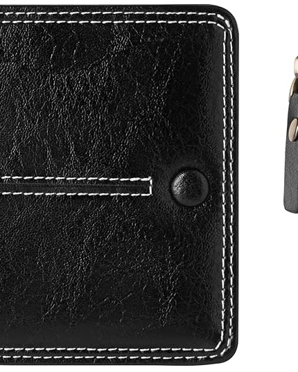 TFKGS Slim Wallet for Women Vegan Leather RFID Blocking, Small Thin Credit Card Holder Bifold Compact Pocket Ladies Mini Purse Black