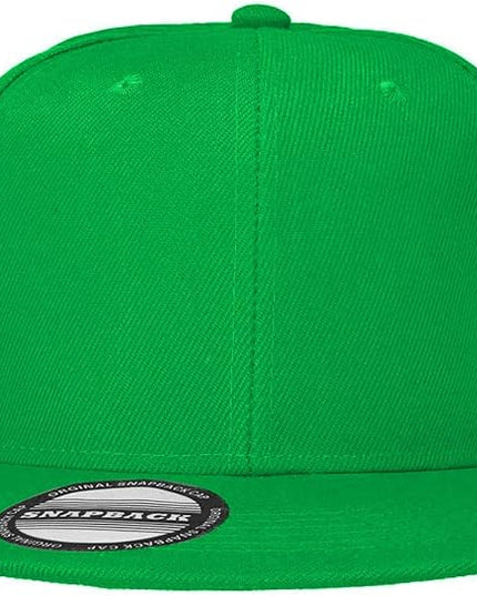 Classic Snapback Hat Cap Hip Hop Style Flat Bill Blank Solid Color Adjustable Size