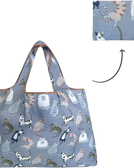 allydrew Large Foldable Tote Nylon Reusable Grocery Bags