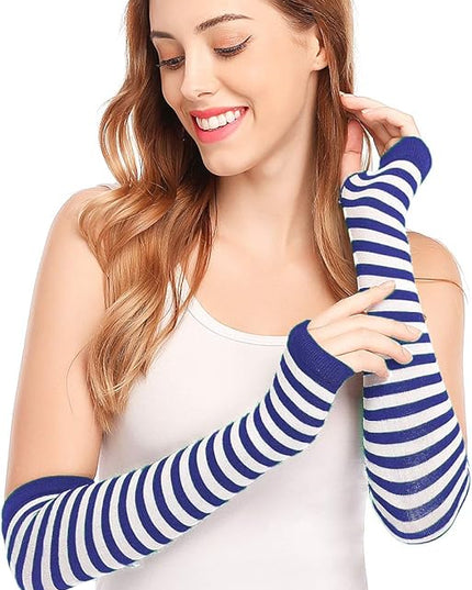 Bienvenu Punk Gothic Rock Long Arm Warmer Fingerless Gloves