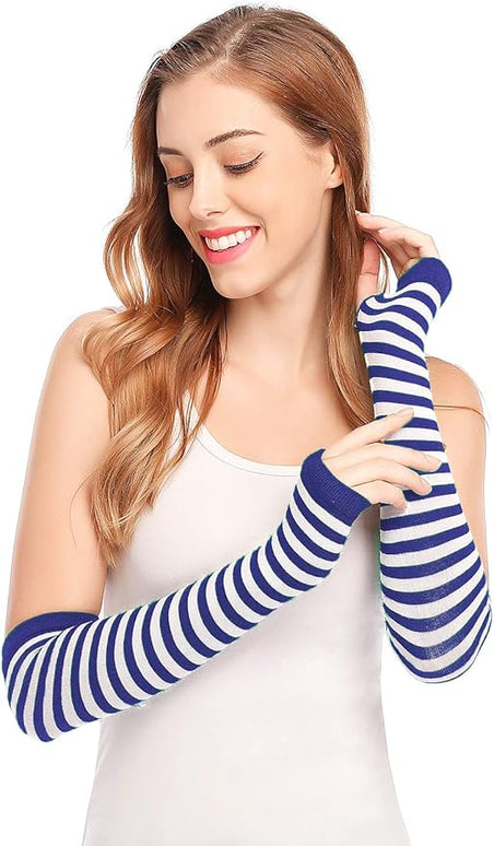 Bienvenu Punk Gothic Rock Long Arm Warmer Fingerless Gloves