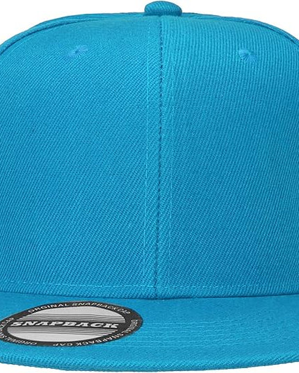 Classic Snapback Hat Cap Hip Hop Style Flat Bill Blank Solid Color Adjustable Size