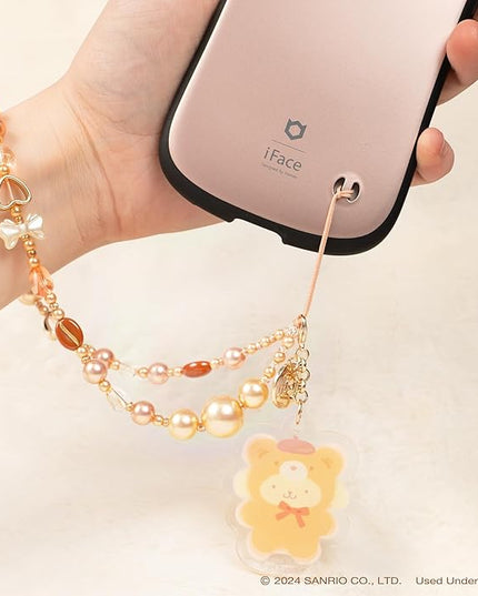 iFace Hello Kitty and Friends Beaded Wristlet Universal Charm Strap [Latte Bear Series] – Cute Wrist Strap for Cell Phone Camera Keys AirPods