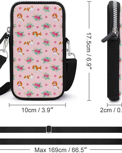 Unisex Small Crossbody Bags, Women Men Portable Adjustable Crossbody Phone Wallet Pouch