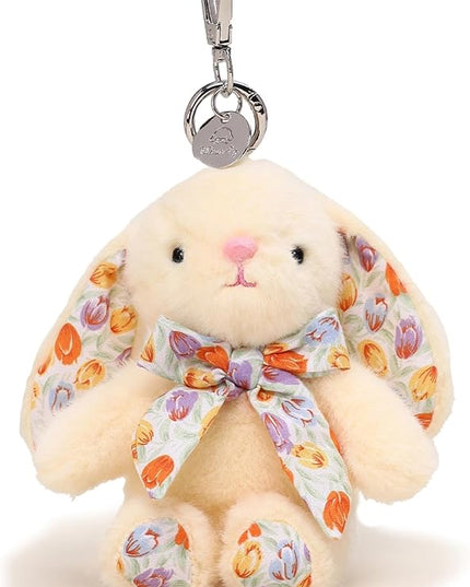 Rabbit Keychain for Backpack, Cute Keychain Bag Charms for Women