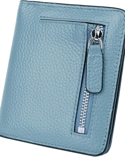 AINIMOER Small Leather Wallet for Women, Ladies Credit Card Holder RFID Blocking Women's Mini Bifold Pocket Purse