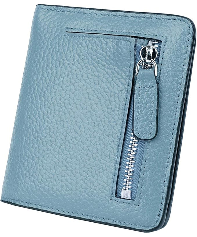 AINIMOER Small Leather Wallet for Women, Ladies Credit Card Holder RFID Blocking Women's Mini Bifold Pocket Purse